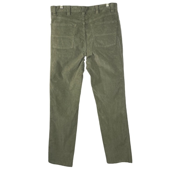 L.L.Bean Standard Fit Men's Corduroy Pants Olive Green Size 34x34 Cotton Blend - Picture 7 of 11